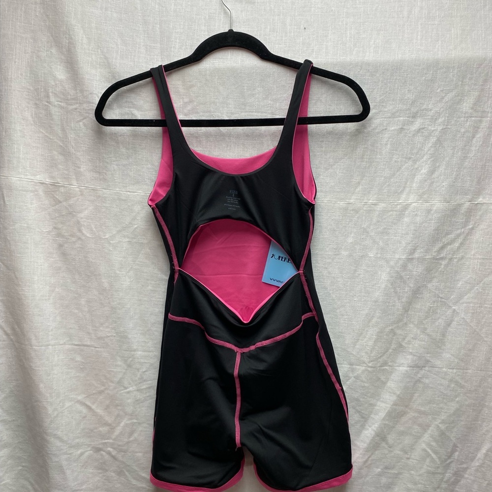 Fleo Bodysuit Small Pink Activewear Singlet One Piece Weightlifting NEW - Picture 6 of 15